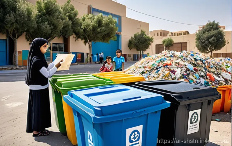 지속가능성 트렌드 분석 및 전망 - **Prompt:** A vibrant, futuristic cityscape in the Arabian desert, showcasing advanced green infrast...